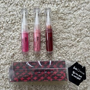 New Barbie loves Stila cosmetics TRIO lip enamel luxe gloss set 3 collector rare
